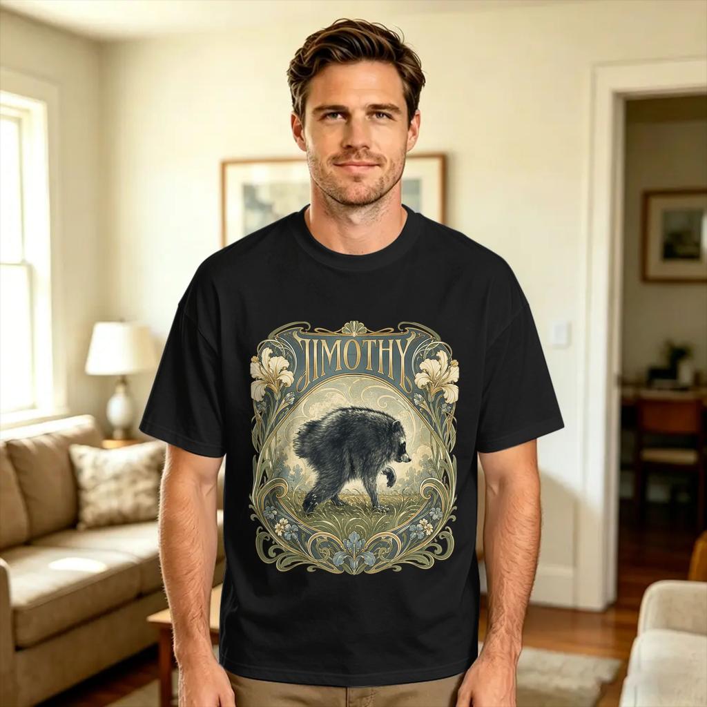 Unisex Unisex Tshirt I Love Jimothy Cute Trendy Racoon T Shirts Harajuku Summer Tees Vintage Cotton Clothing Gift Idea