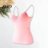 Sport Vest Padded Bra Top Spaghetti Strap Solid Color V-Neck Sleeveless Quick Drying Sling Slim Fit Sexy Bottoming Underwear for Women Tank