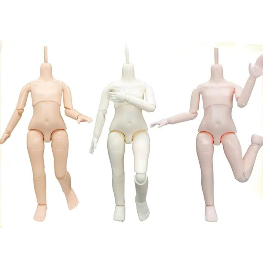 Multi Joints 1/6 Bjd Body Without Makeup Dolls Body Birthday Gift Doll's Head Diy Handmade