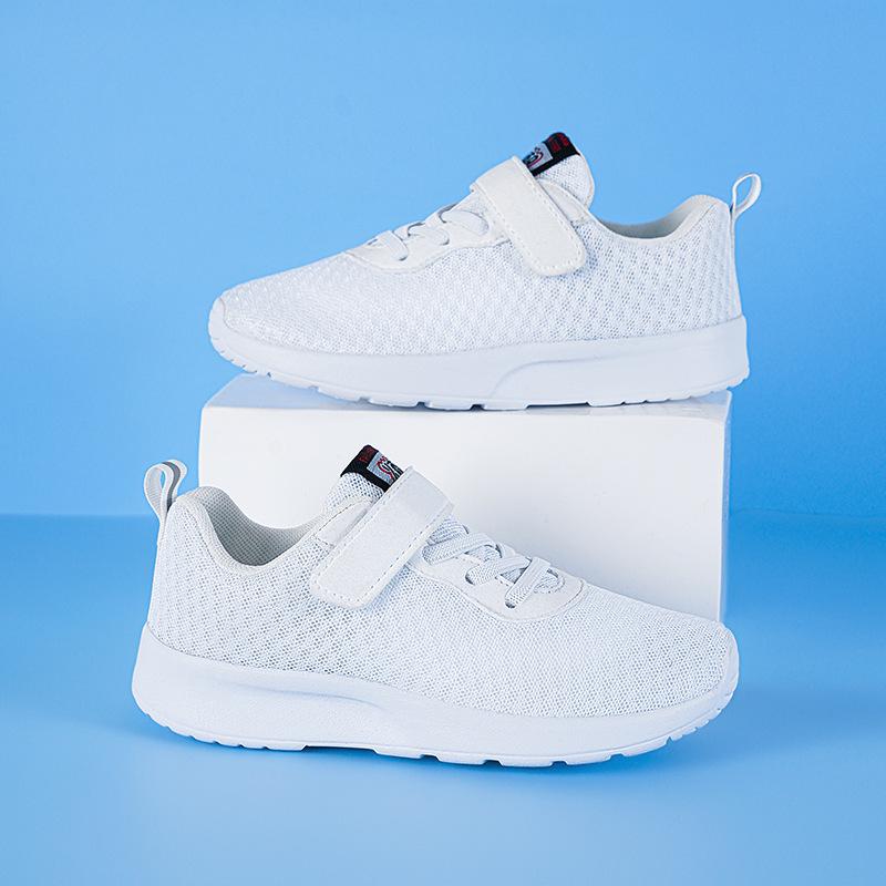 Дышащие Нескользящие Кроссовки для Бега для Мальчиков с Двойным Сетчатым Верхом - Легкие Спортивные Кроссовки для Детей Среднего и Старшего Возраста