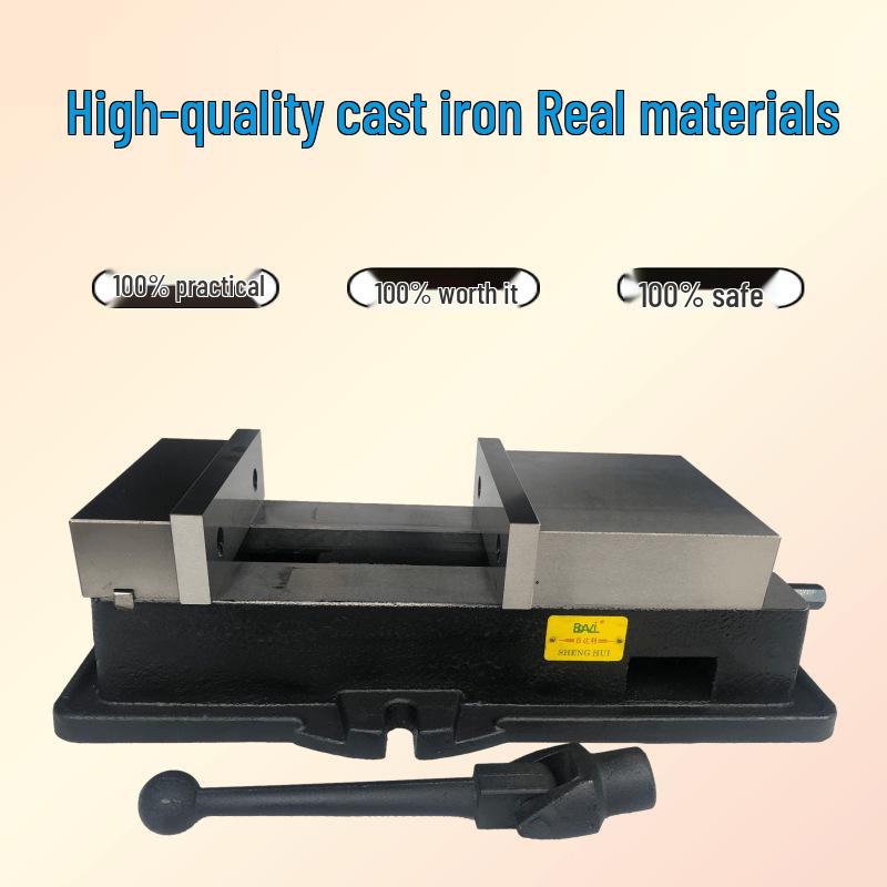 Bada Li Heavy-Duty 8-Inch CNC Precision Milling Vise with Extended Opening and Angle Locking