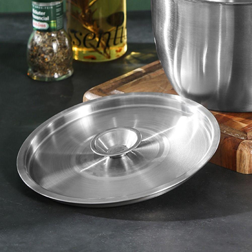 Универсальная крышка для посуды из нержавеющей стали, крышка для миски, прочная металлическая крышка для сковороды