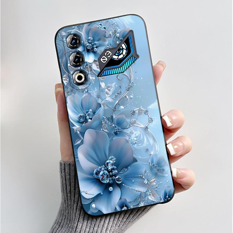 For ZTE Nubia Neo 3 Neo3 GT 5G Case Z2465N Shockproof Silicone TPU Butterfly Flower Back Cover For Nubia Neo 3GT Soft Phone Case