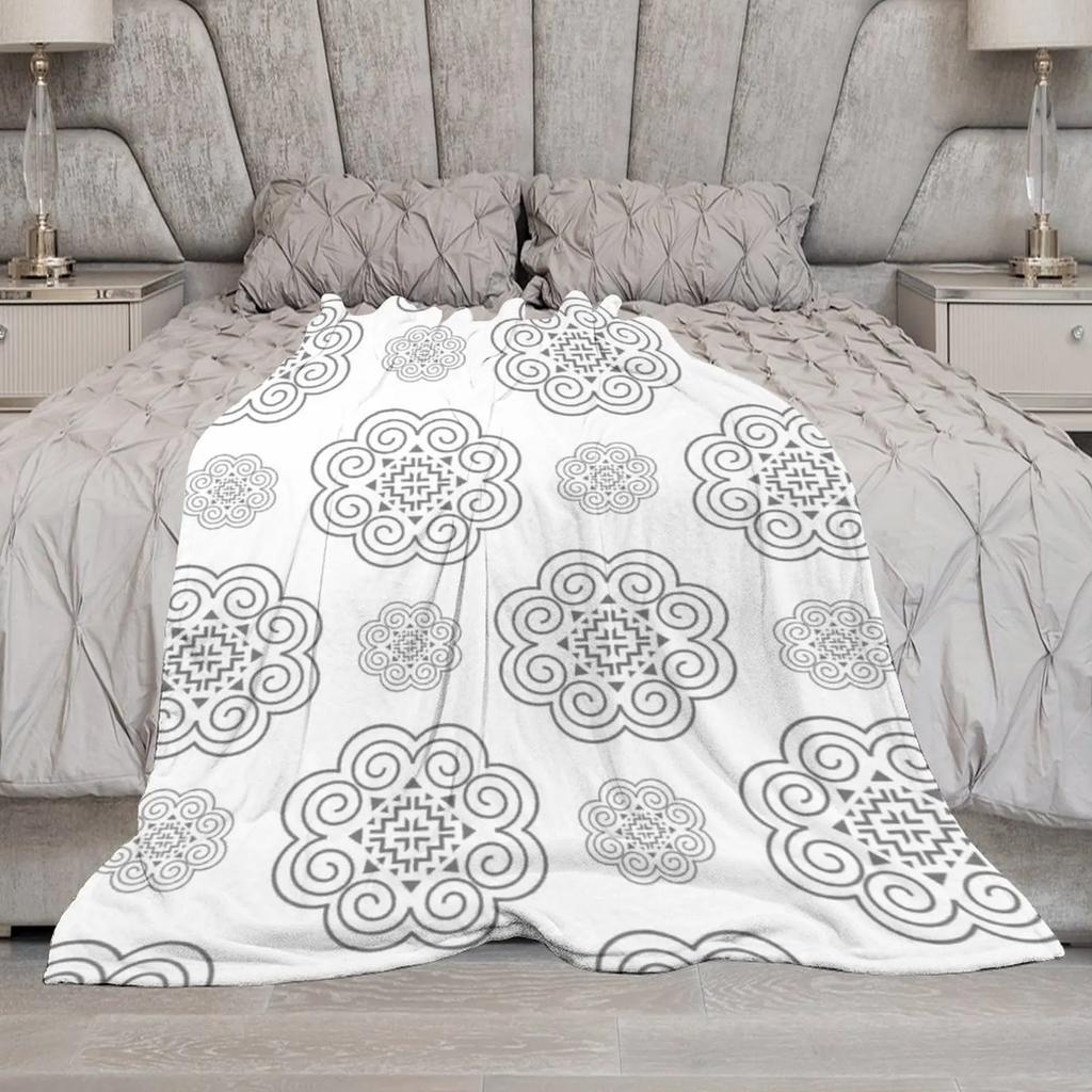 Хмонг Символ Дизайн Пледы Мягкое Одеяло Декоративные Одеяла Для Диванов