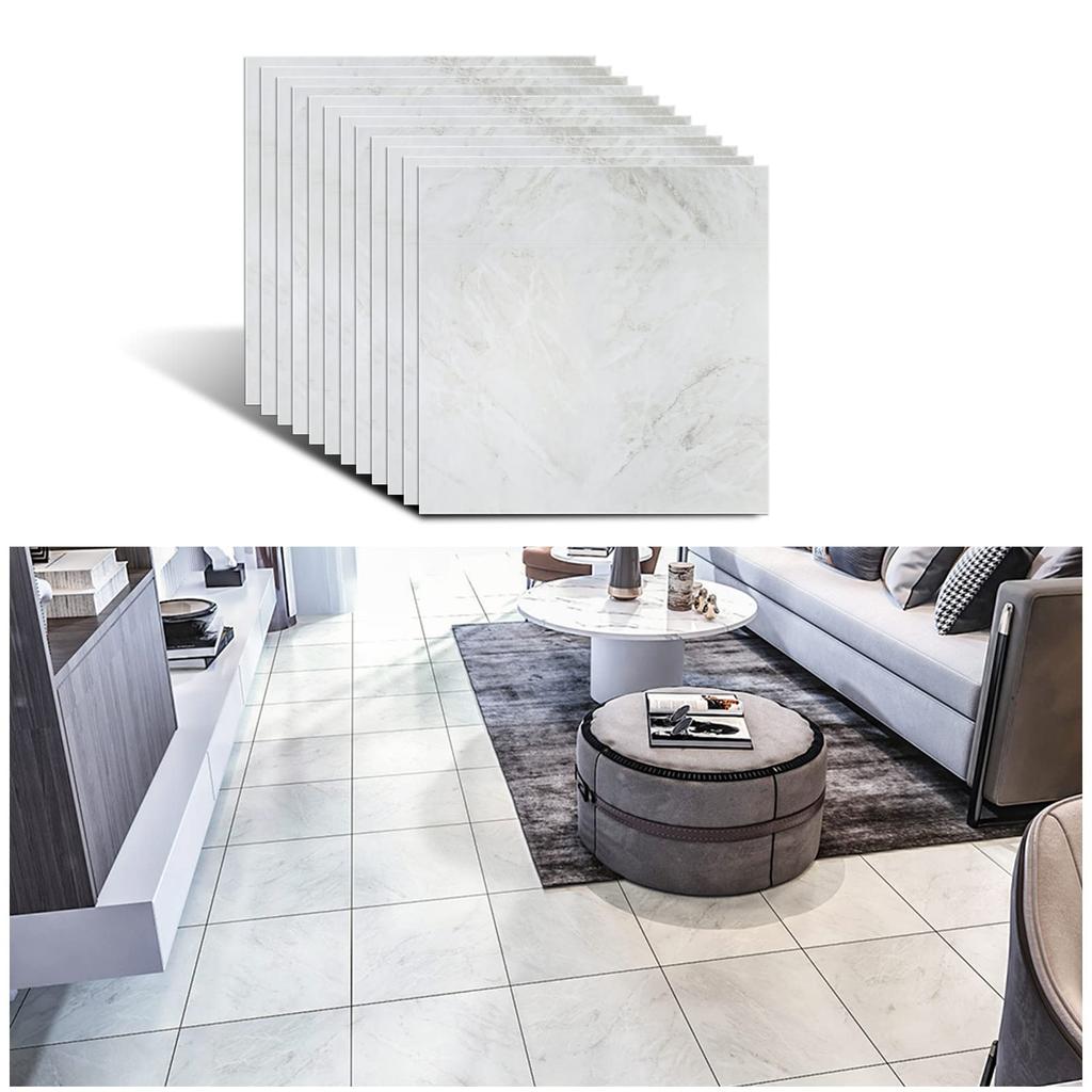 VEELIKE Floor Floor Flooring Floor Marble Remake Floor No Adhesive Just Put It DIY Stain Pet Set of 12 Sheet, Tile, Sheet, Tile, Sheet, Sheet,