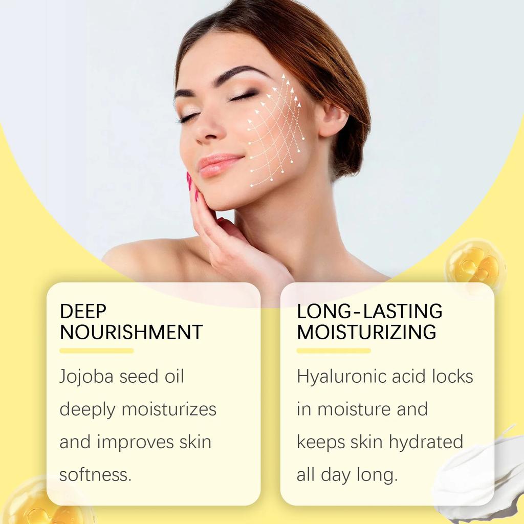 Крем для лица Увлажняющий Освежающий кожу лица Легко впитывается Нежный крем для ухода Уменьшает мелкие морщинки и подтягивает кожу