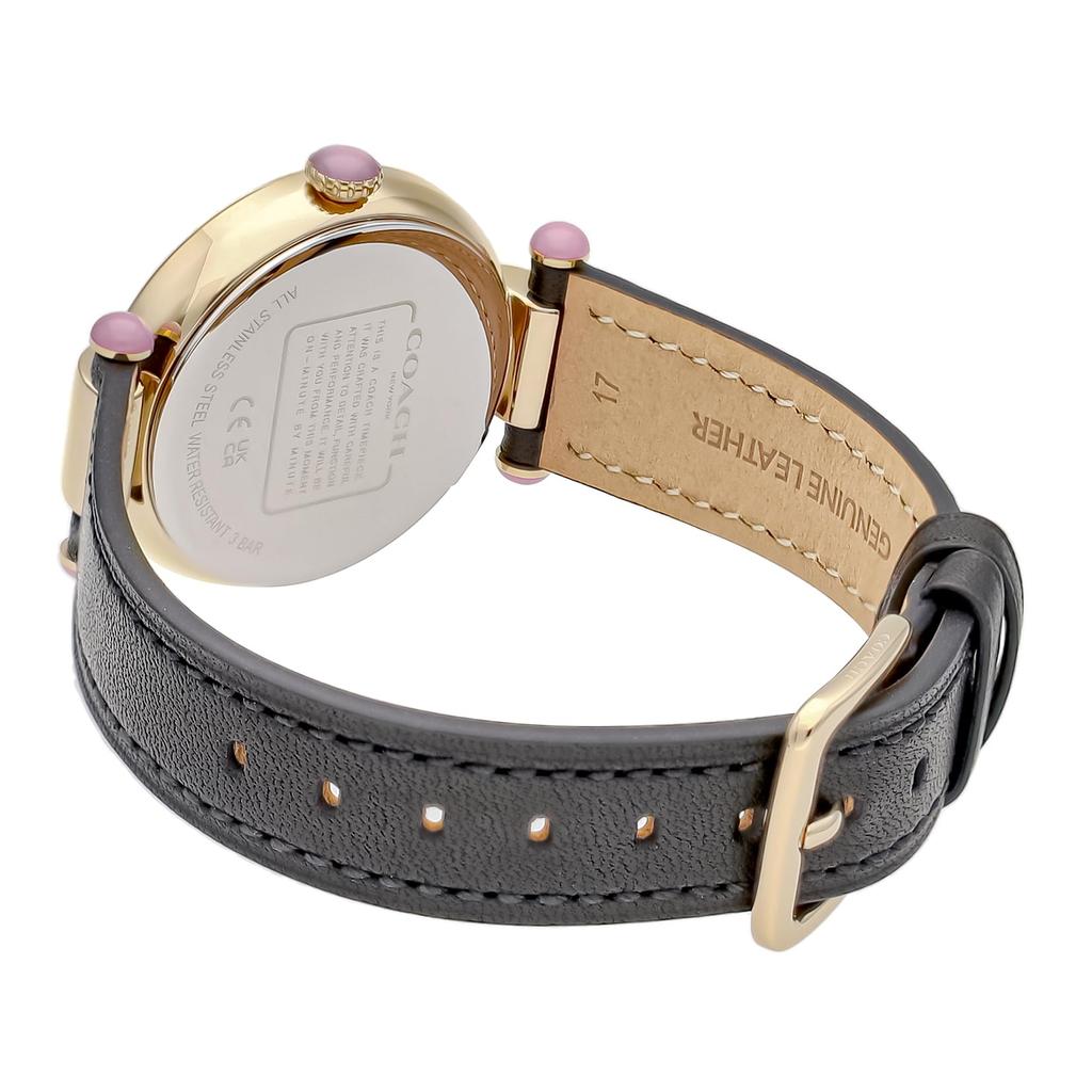 Часы CARY Серебряный циферблат Нержавеющая сталь Минеральное стекло Кварцевые повседневные водонепроницаемые 31MM Китайские часы 14503998 Черные [Coach] Женские [Товар]