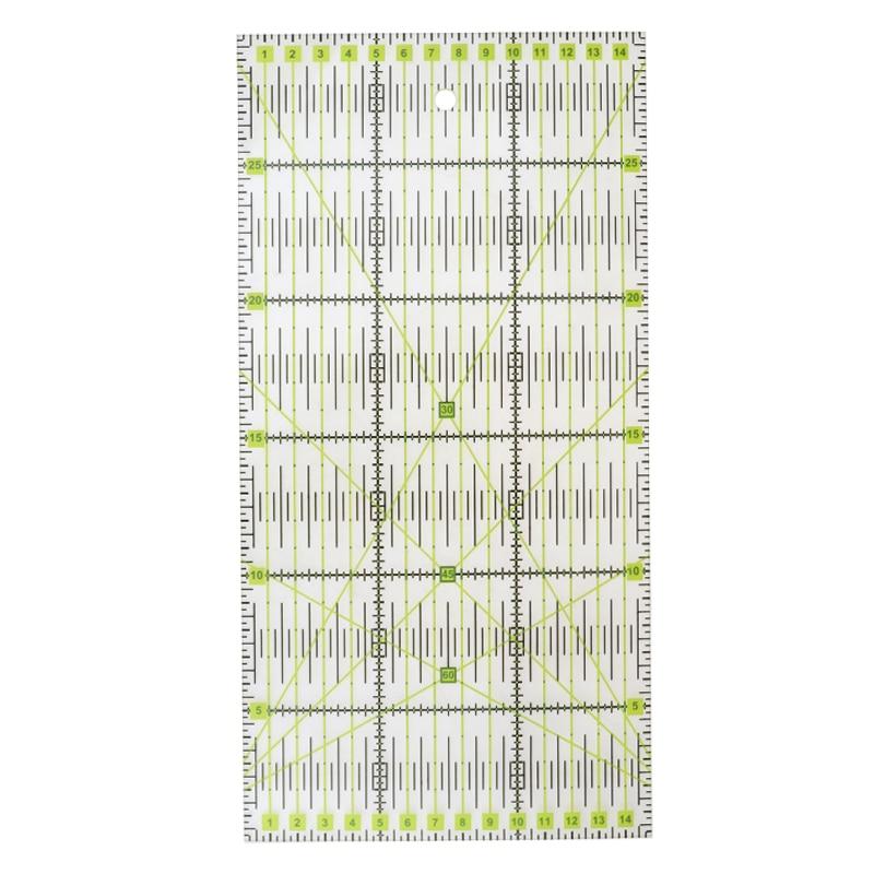 30 см * 15 см, толщина 3 мм, линейка для пэчворка, швейная линейка, акриловая линейка для резки, ручной инструмент «сделай сам»