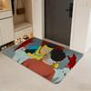 Anime I-Invincible Hero Floor Mat Flannel Door Mat Non-Slip Absorbent Washable Indoor Home Rug