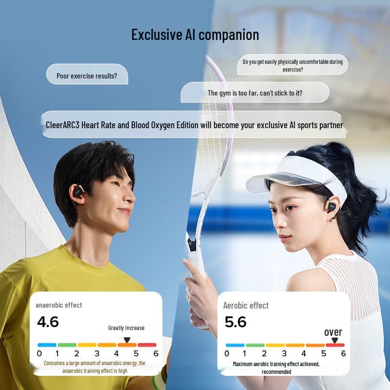 cleer ARC 3 Pro Open-Ear Sports Earbuds with HR/SpO2 Monitoring