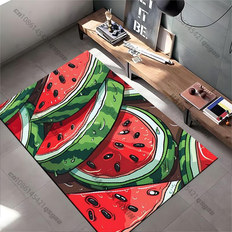 Fresh juicy watermelon slices carpet Yoga living room room decor children's crawling mat doormat area rug games mat