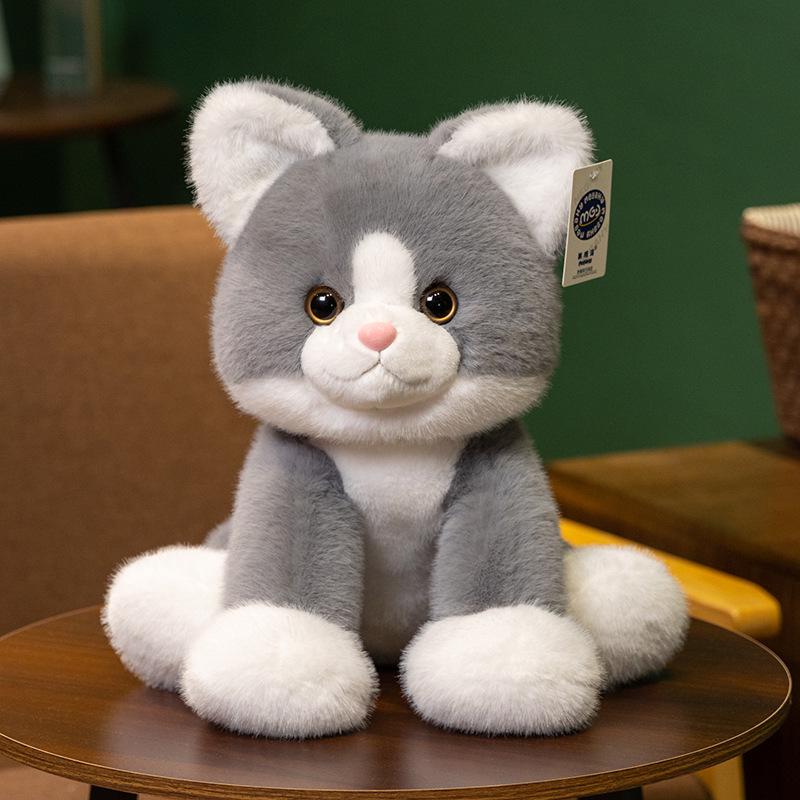 Милая плюшевая кукла в виде животного: Лиса, Кот, Обезьяна, Кролик, Собака - Сидячая поза, Комфортная игрушка, Подарок