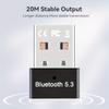 Wireless 5.3 BT Adapter, USB Wireless Receiver, USB 2.0 Long Distance BT 5.3  Wireless Dongle For Smartphone Tablet Compatible 5.1, 5.0, 4.0, 3.0