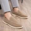 Fashion Mens Business Casual Shoes Suede Loafers Classic British Style Men Lightweight Soft Moccasins Male Slip On Driving Flats