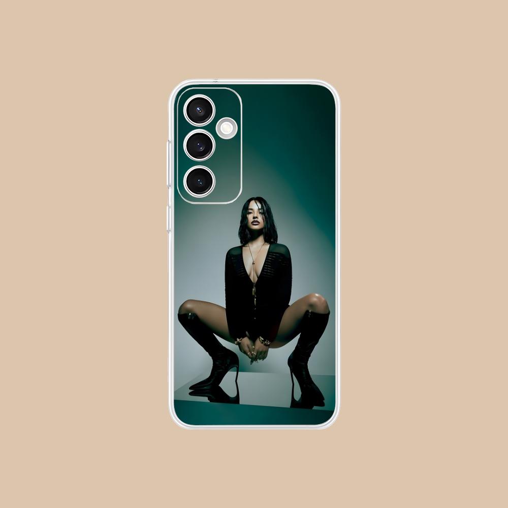 Модный прозрачный чехол для мобильного телефона Becky G для Samsung Galaxy S25 S24 S23 S22 S21Plus FE Ultra Красочная крышка