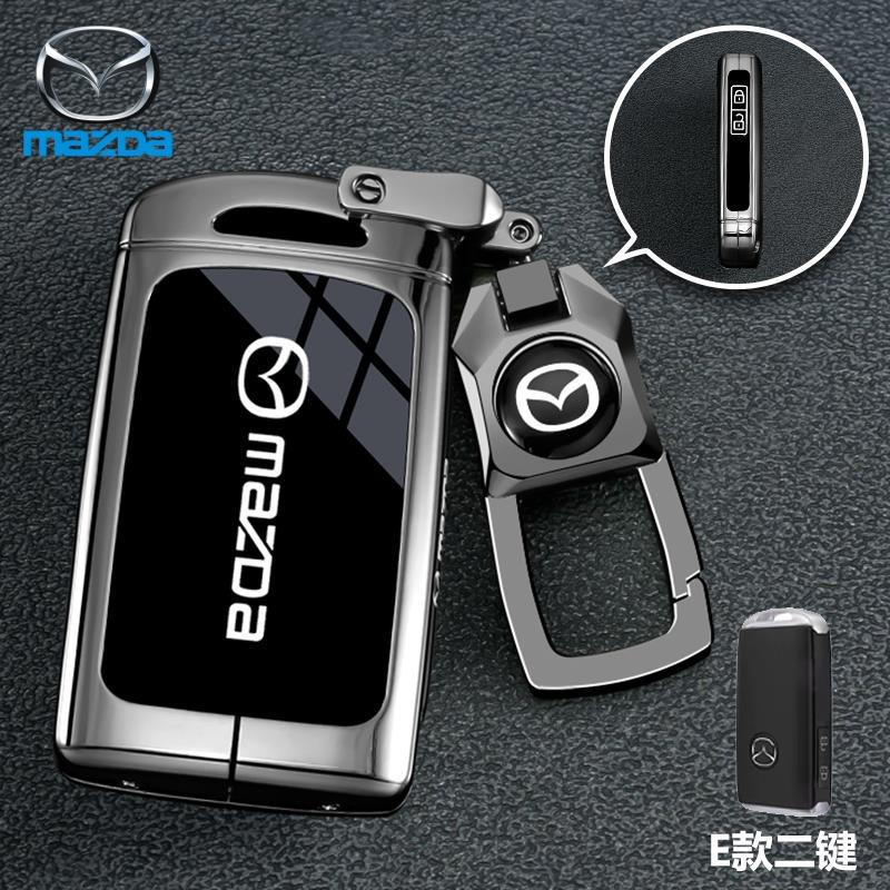 Leather 2 3 Buttons TPU Key Holder For Mazda 2 3 5 6 CX7 CX9 RX8 MX5 MPV Demio Car Key Cover Case Remote Shell Fob Bag Protector