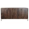 Low Sideboard - Brown - Steel - Mango Wood - 160 Cm - Modern Design