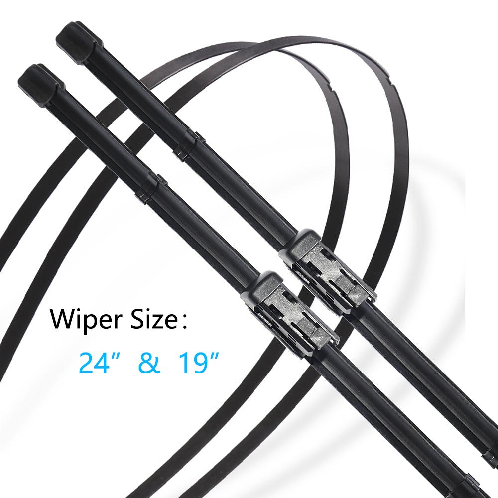 2x For Honda Civic FE FL MK11 2022 2023 For Frameless Wiper Blades Rubber Tablet Windshield Windscreen Windows Replacement