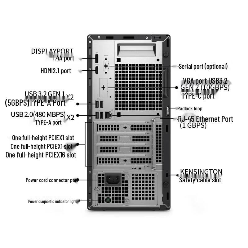 Dell Игровой и Creator Настольный ПК QCT1250 (Китайская версия)