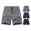 Мужские пляжные шорты с эластичной резинкой на талии, быстросохнущие, повседневные короткие брюки с укрепленными карманами, уличная одежда