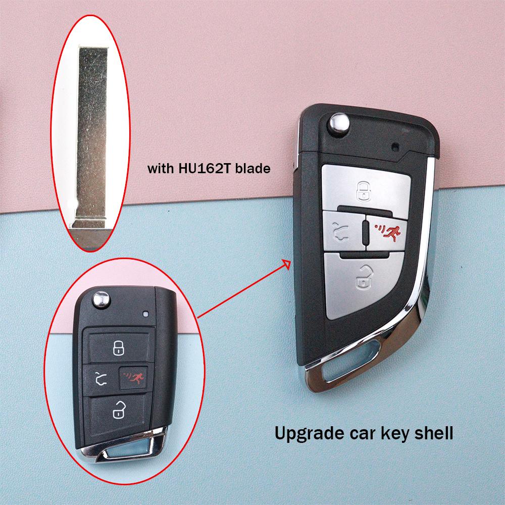 Appearance Upgrade Car Key Housing Key Case Shell for Volkswagen/VW Seat Golf 7 MK7 Vw Tiguan Touran Polo for Skoda Octavia A7