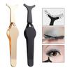 Yousheng False Eyelashes Applicator Portable Curved Tip Strong Bite Stainless Steel Fake Lash Tweezers Curler Tool Women Makeup
