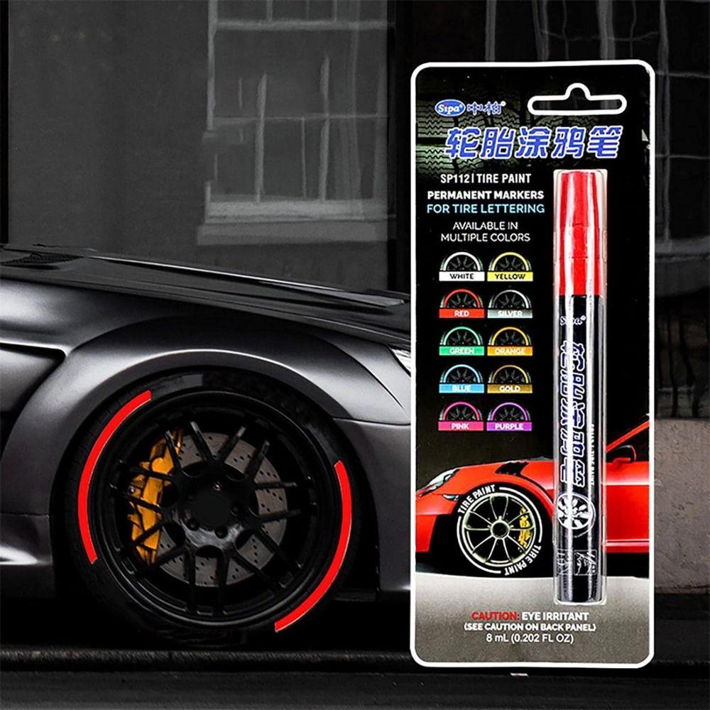 Waterproof Tire Marker for Rubber Meta Glass Car Tires Car Tire Graffiti Paint Pen Tire Paint Pen