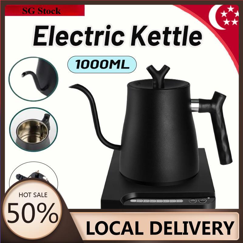 1 л Электрический чайник для здоровья 304 Нержавеющая сталь Электрический чайник Кофейник с индикатором температуры Сенсорная панель