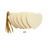 Hanging Wooden Hearts - GRAINE CREATIVE - 6 Cm - Beige - Mixed - Christmas Decoration