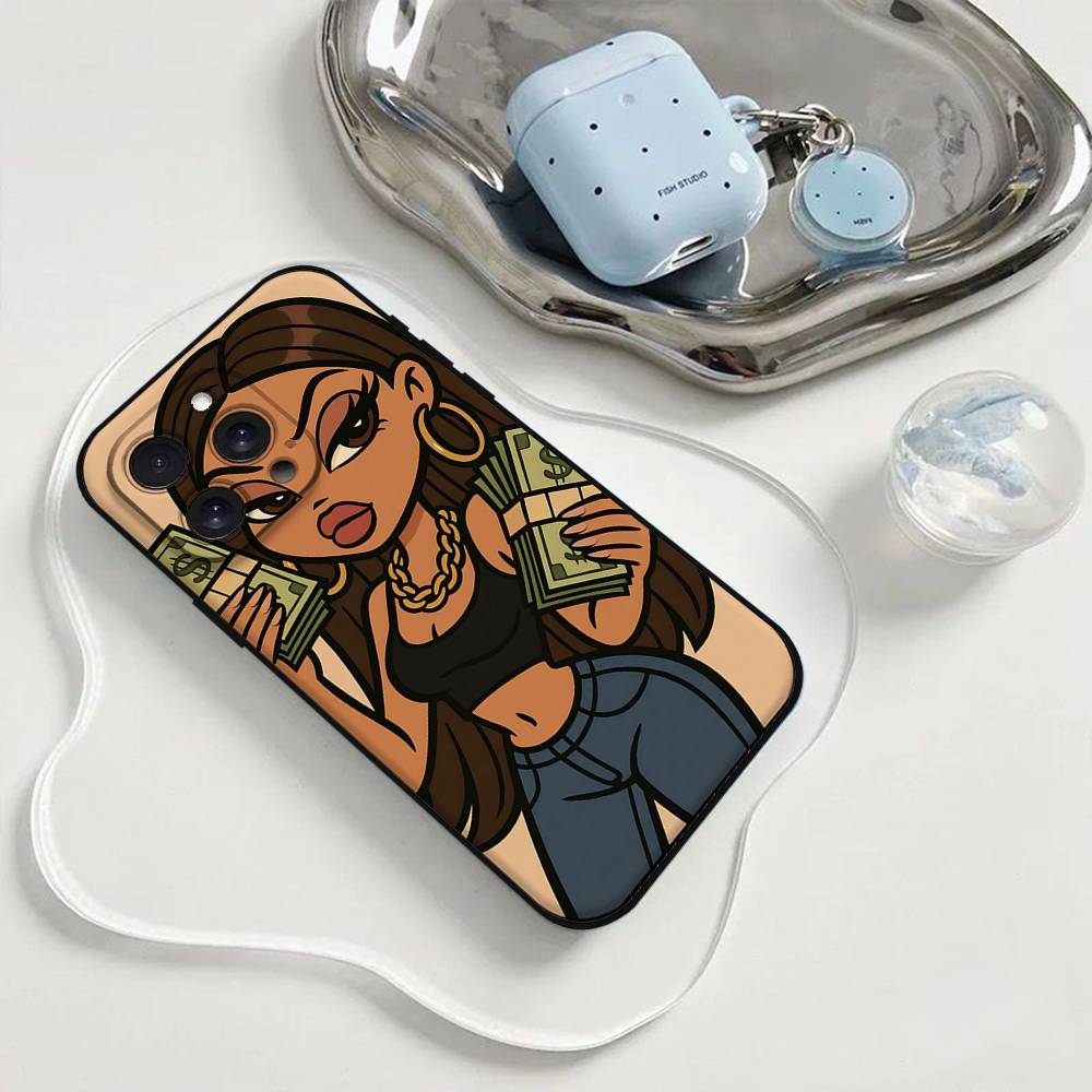 Модный Чехол для Телефона B-Bratz D-Doll Чехол для Телефона Для Iphone 17 16 15 11 13 14 Pro Max X Xr Xs Max 12mini Черный Чехол