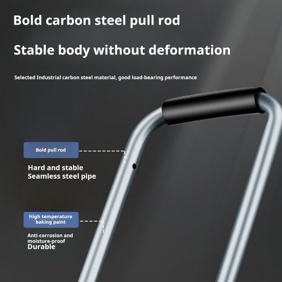 Тележка для тяжелых условий эксплуатации с телескопической ручкой, прочная несущая складная конструкция, тележка для подъема по лестнице, тележка для тяжелых условий эксплуатации