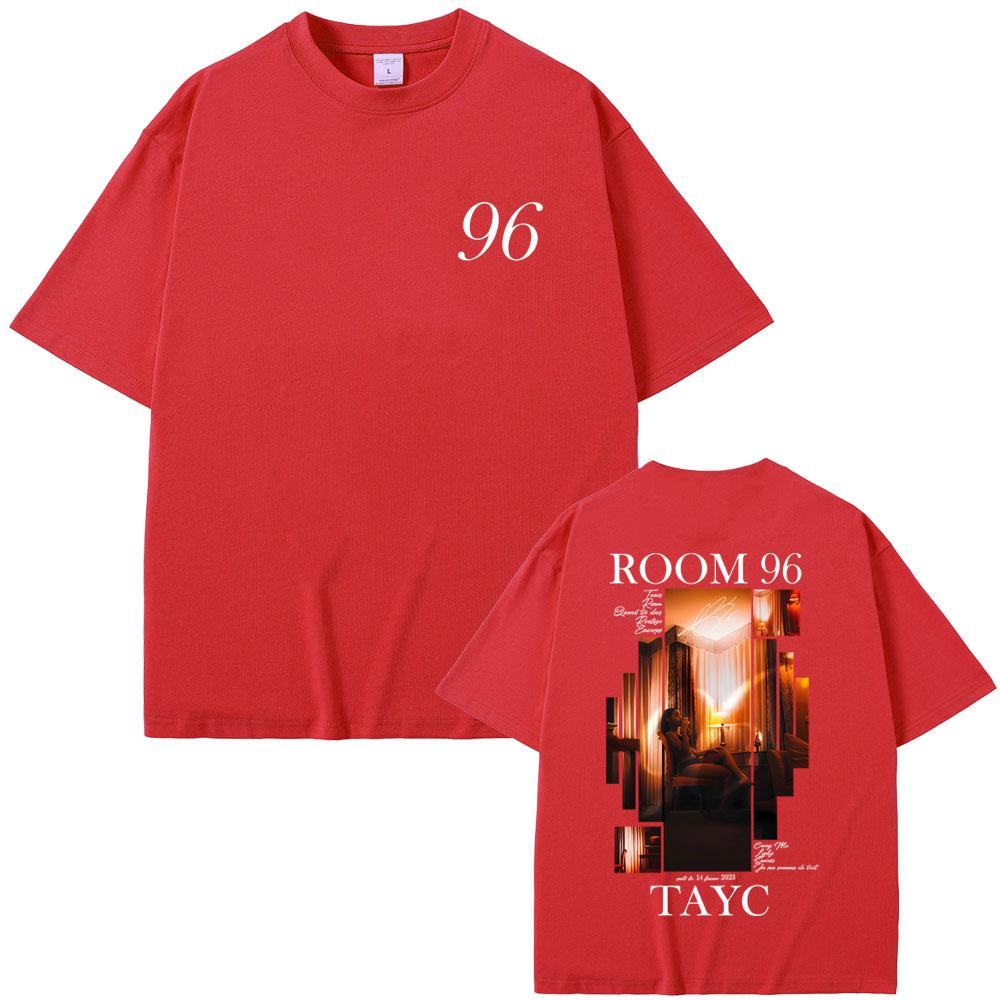 Rapper Tayc ROOM 96 Album Graphic Tshirt Men Women Hip Hop Fashion Pop Music T Shirts Male Casual Vintage Short Sleeve Tshirts