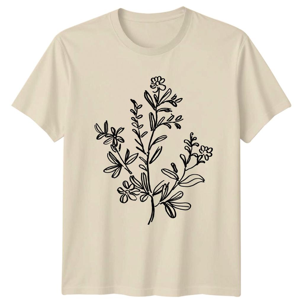 Simple Wildflower Botanical Line Art Nature Floral Birthday Gift For Her