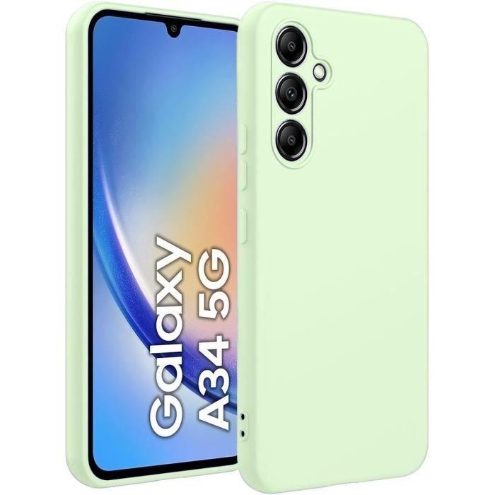 Чехол - BOOLING - для Samsung Galaxy A34 5G - Жидкий силикон - Ультратонкий - Противоскользящий