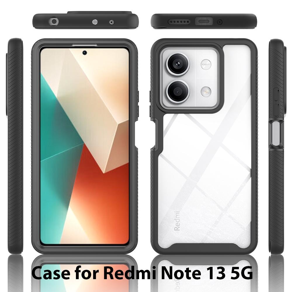 Прочный Чехол Гибридный TPU/PC Sky Case для Xiaomi Redmi Note 13 Pro 5G HongMi Note13 Funda Capa Ударопрочный Кристально Чистый Корпус