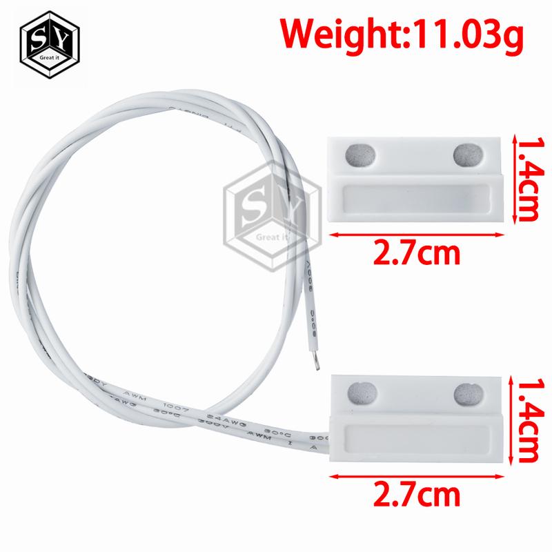 MC-38 MC38 Wired Door Window Sensor 30mm Wire Lengthen Randomly Magnetic Switch Home Alarm System for arduino