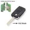 KEYYOU VA2/HU83 Blade 2 Buttons Remote Car Key Fob ASK FSK For Peugeot 307 3008 308 408 433MHz ID46 7941 CE0536 CE0523 Flip Key