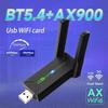 900Mbps USB Bluetooth 5.4 WiFi Adapter 802.11AX Dual Band 2.4GHz/5GHz Wireless Network Card USB Dongle Recevier for PC/Laptop