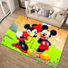 1 шт. Ковер с рисунком Микки Мауса и Минни от Disney, Ковер для зоны, Нескользящий ковер, Ручная стирка, Коврик для пола, Подходит для гостиной, спальни, домашнего декора