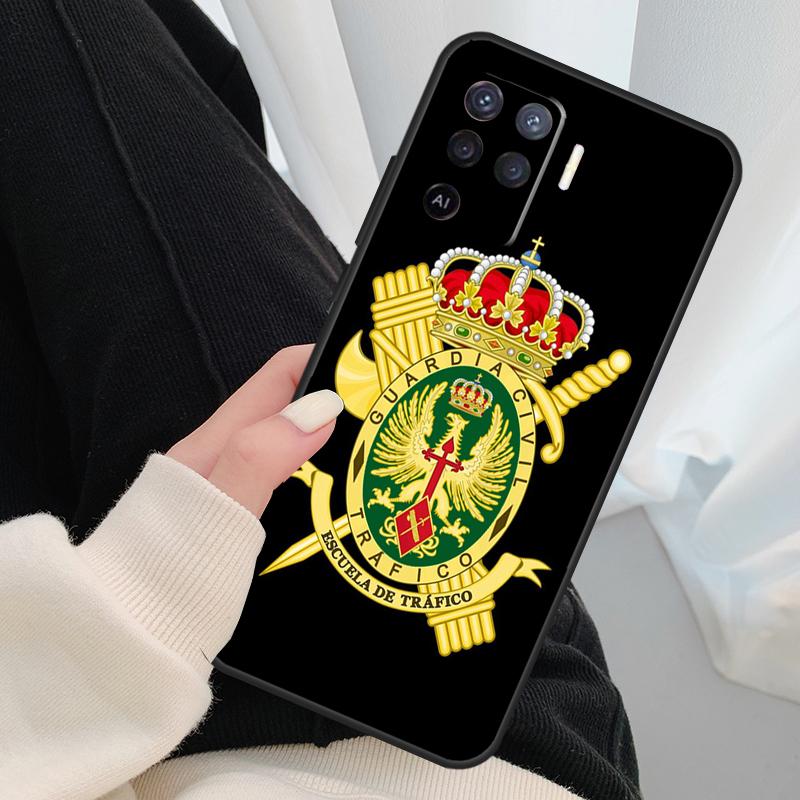 Логотип Национальной полиции Испании Чехол Для Oppo A18 A38 A58 A78 A98 A80 A60 A40 A96 A76 A16 A94 A74 A54 A15 A17 A57 A77 A5 Pro