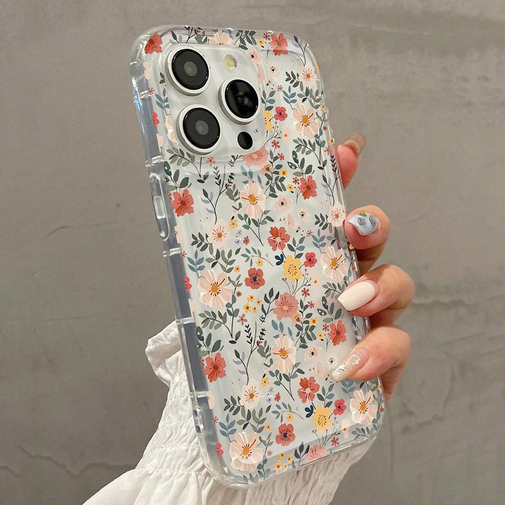 Чехол на весь экран с разноцветными цветами для iPhone 15 Pro Max 11 12 13 16 14 Plus XS, силиконовый ударопрочный чехол, защитный корпус для объектива