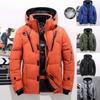 Winter Men's Thickened Men Down Jacket Climbing Hunting Hooded Warm White Duck Down Coat Man Casual Lightweight Puffer Jacket Ski Snow