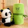 Kawaii Bamboo Tube Panda Set Plush Toy Cute Plushies Stuffed Animal Bear Doll Reversible Design Children's Valentine's Day Gifts
