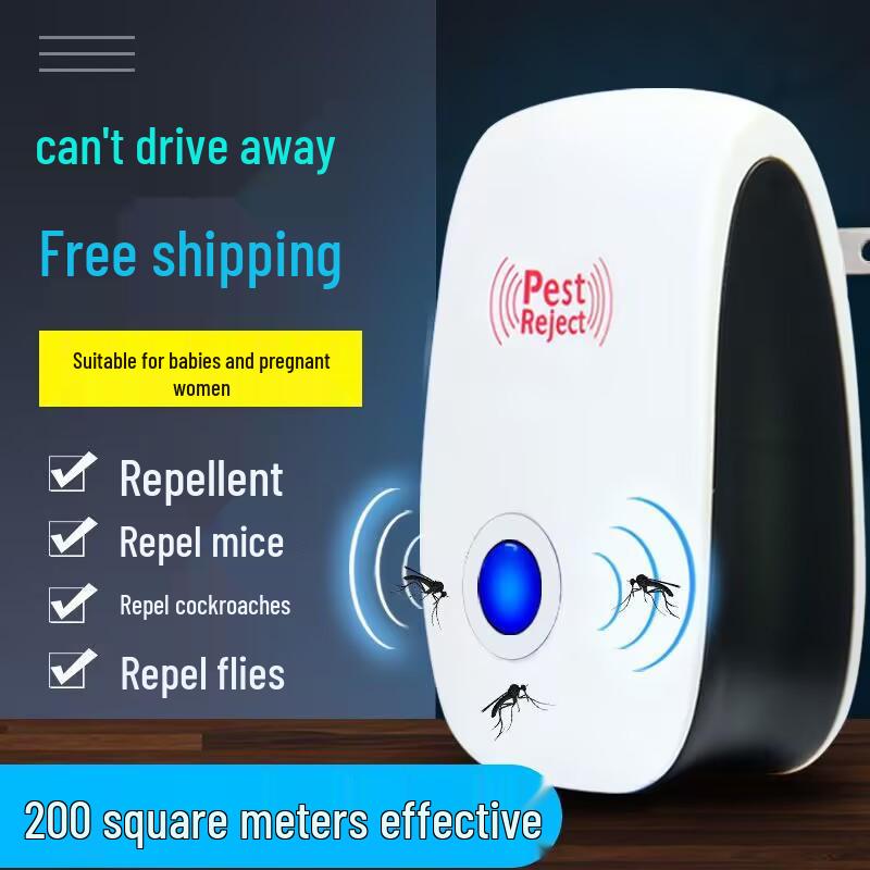 Европейское ультразвуковое устройство для отпугивания вредителей с ночником