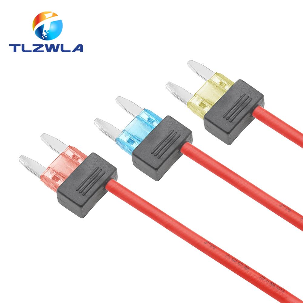 12V 3A 5A 10A 15A 20A Car Fuse Holder Add-a-circuit TAP Adapter Mini ATM APM Blade MINI Simple Safety Device Fuse Holders1