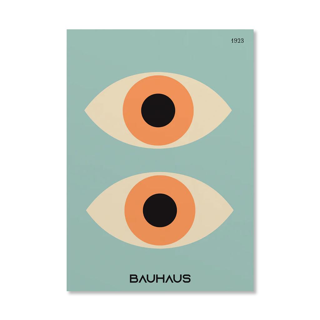 Абстрактный оранжевый геометрический постер в стиле Баухаус Поп-арт Рассвет и велосипед Принты для стен для современной гостиной, общежития, домашнего декора