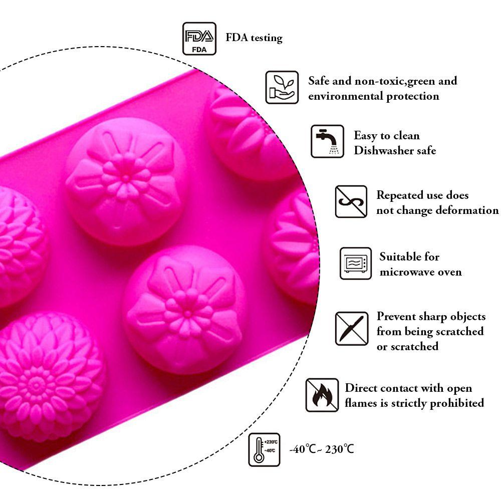 Cavities Handmade Butterfly Flower Cake Mould Silicone Soap Mold Pudding Candy Mold Soaps Supplies