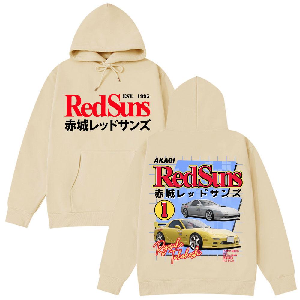 Аниме Initial D AE86 Дрифт Акаги RedSuns Горячая Распродажа Худи Такуми Фудзивара R34 Skyline GTR JDM Гоночный Автомобиль Мужской Уличная Одежда Пуловер