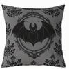 Домашний Декор Готический Узор Летучей Мыши Декоративные Наволочки с Узором Наволочка для Подушки Подходит для Дивана Спальни Автомобиля Наволочка для Подушки