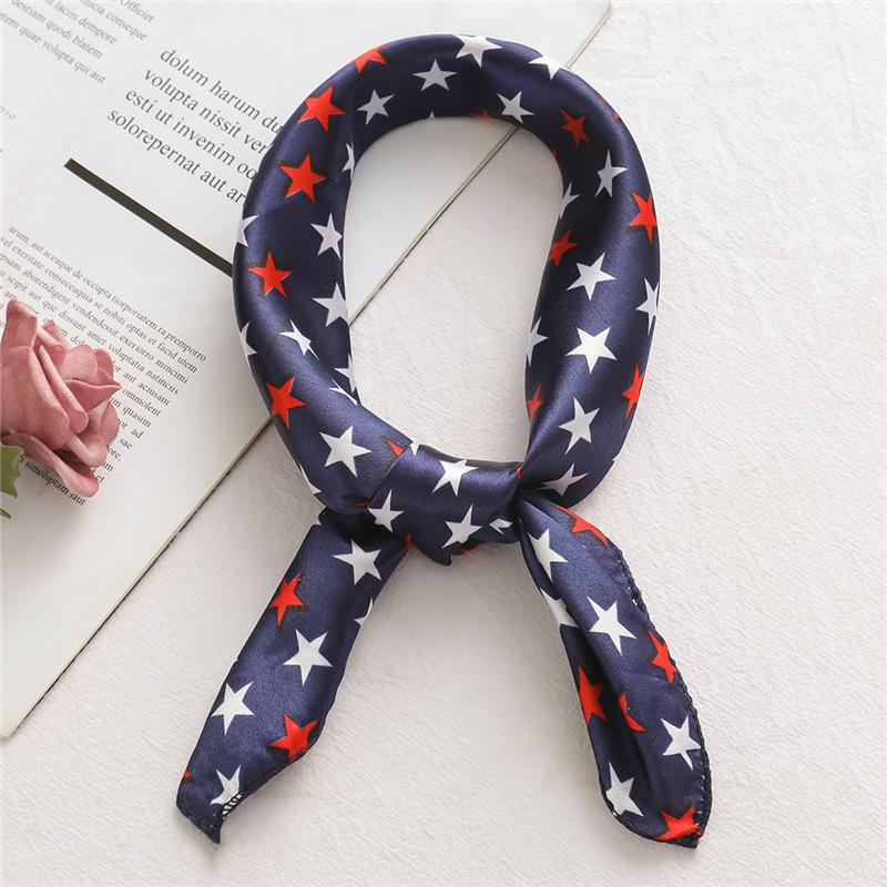 50 * 50cm Spring And Autumn Silk Scarves Versatile Decoration Professional Small Square Scarves Neck Protection Binding Bag